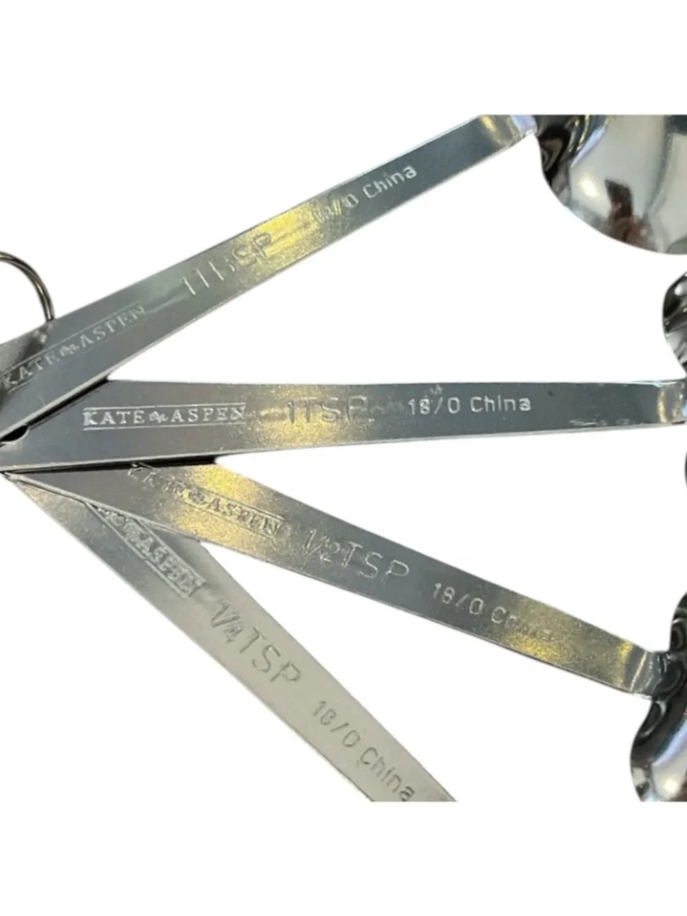 Kate Aspen Heart Measuring Spoons Set of 4 Stainless Steel Wedding Favor Gift Ne